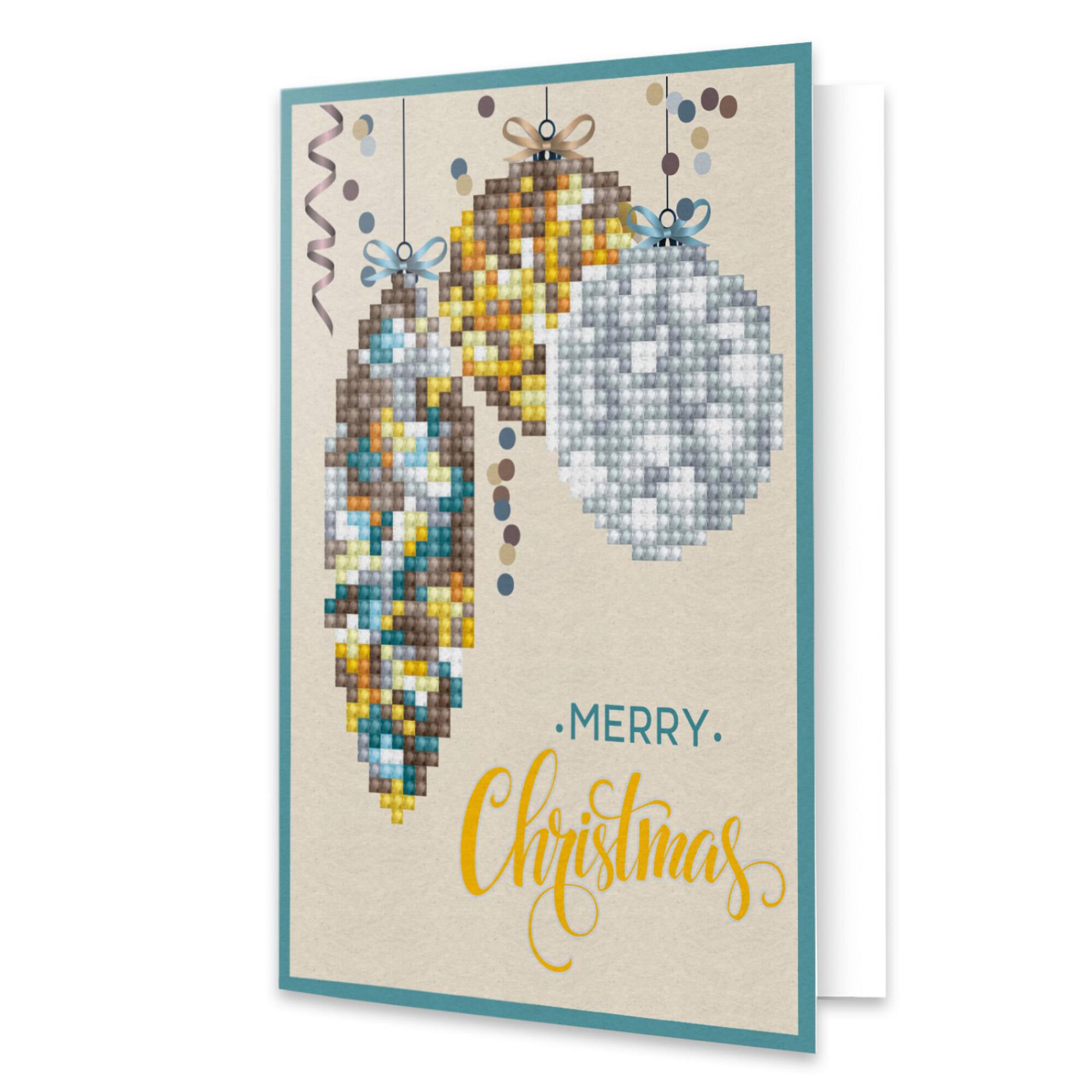 Diamond Dotz® Merry Christmas Baubles Antique Diamond Painting Kit